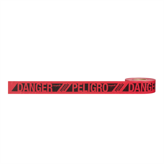 Milwaukee Tool 500 ft. Reinforced Red Barricade Tape - Danger/Peligro
