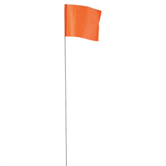 Milwaukee Tool 2.5 in. x 3.5 in. Glo Orange Flag Stakes