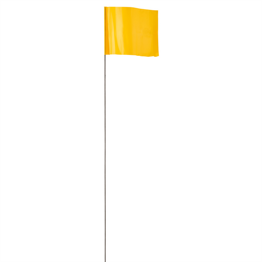 Milwaukee Tool 2.5 in. x 3.5 in. Yellow Flag Stakes