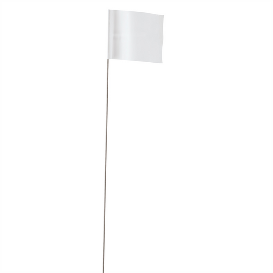 Milwaukee Tool 2.5 in. x 3.5 in. White Flag Stakes