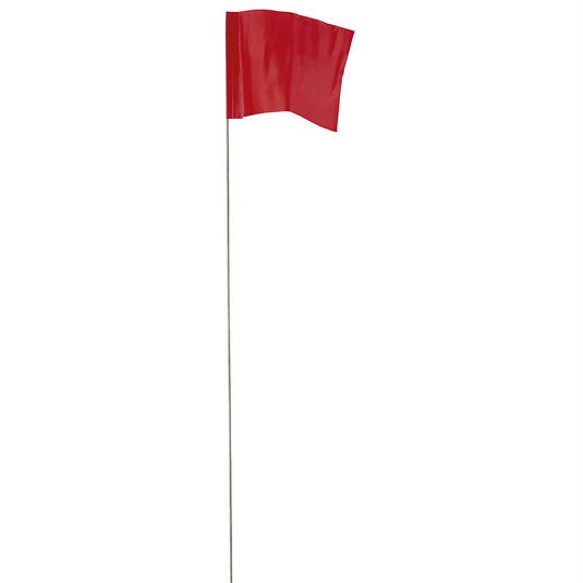 Milwaukee Tool 2.5 in. x 3.5 in. Red Stake Flags