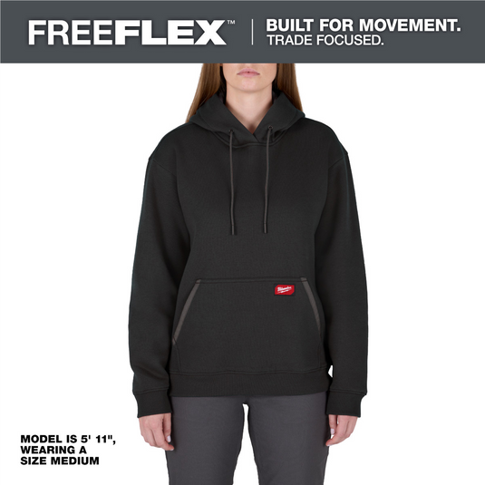 Milwaukee Tool Women's FREEFLEX Pullover Hoodie- Black - 2X