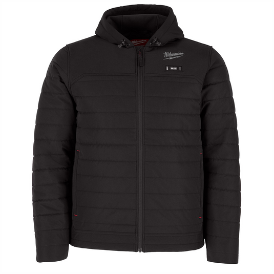 Milwaukee Tool M12 Heated Axis Hooded Jacket Kit with Hexon Heat Technology; XL  - Black