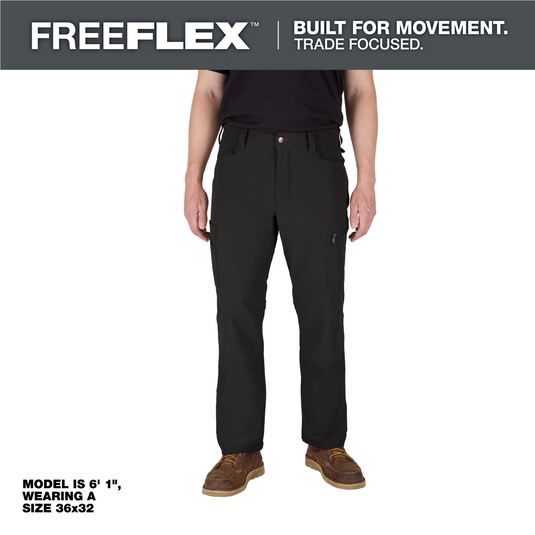 Milwaukee Tool FREEFLEX Tech Pants - Black 30 X 32