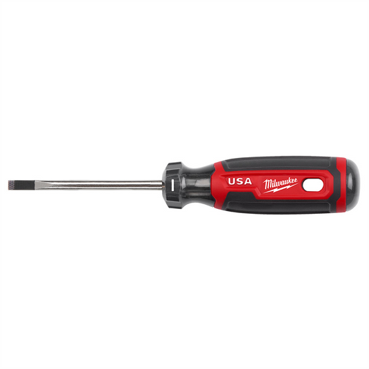 Milwaukee Tool 3/16"" Cabinet 3"" Cushion Grip Screwdriver (USA)