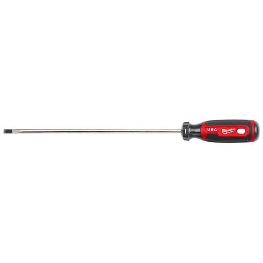 Milwaukee Tool 1/4"" Cabinet 10"" Cushion Grip Screwdriver (USA)