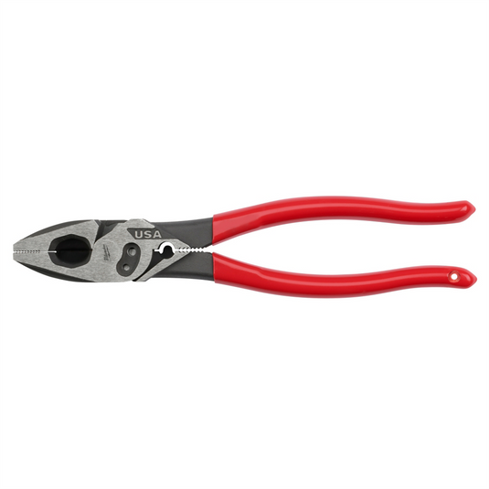 Milwaukee Tool 9"" Lineman's Dipped Grip Pliers w/ Crimper & Bolt Cutter (USA)
