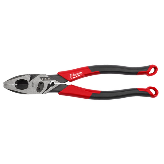 Milwaukee Tool 9"" Lineman's Comfort Grip Pliers w/ Crimper and Bolt Cutter (USA)