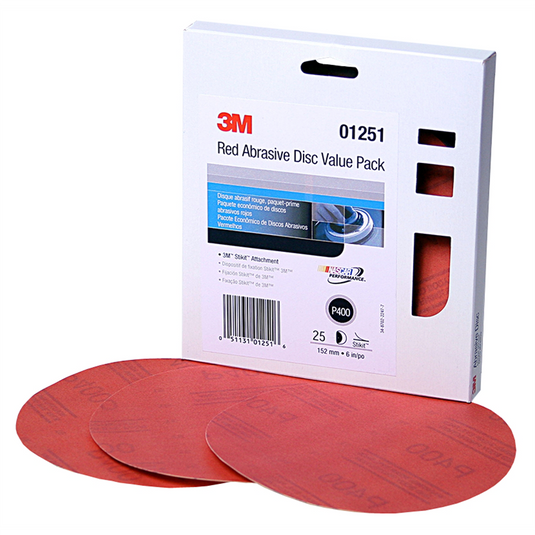 3M DISC VALUE PACK 01251 6 IN P400 25/PACK