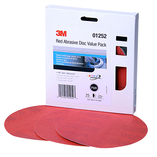 3M DISC VALUE PACK 01252 6 IN P320 25/PACK