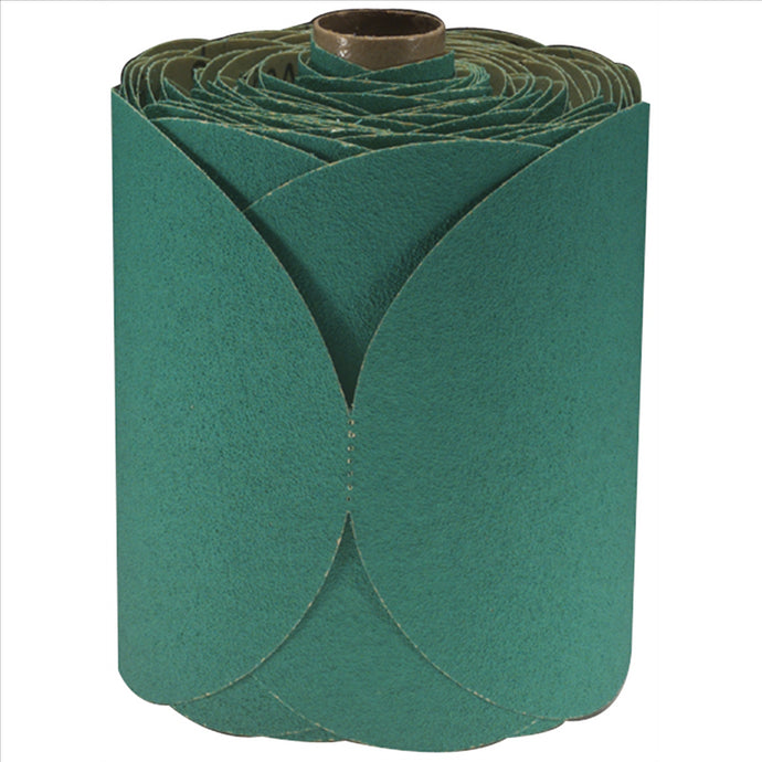 3M GREEN FRE-CUT DISC ROLLS STIKIT 80D 6IN 100/ROLL