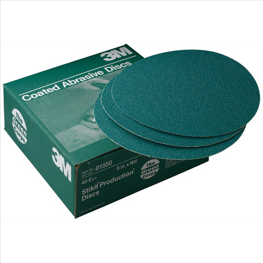 3M PRODUCTION DISCS STIKIT GREEN CORPS 40E 8IN 50/BX
