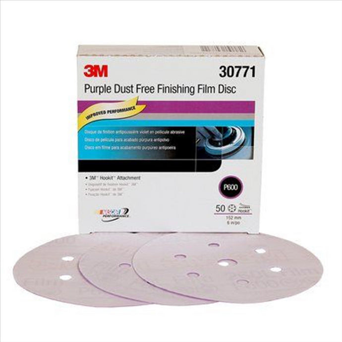 3M 3M(TM) Purple Finishing Film Hookit(TM) Disc P600