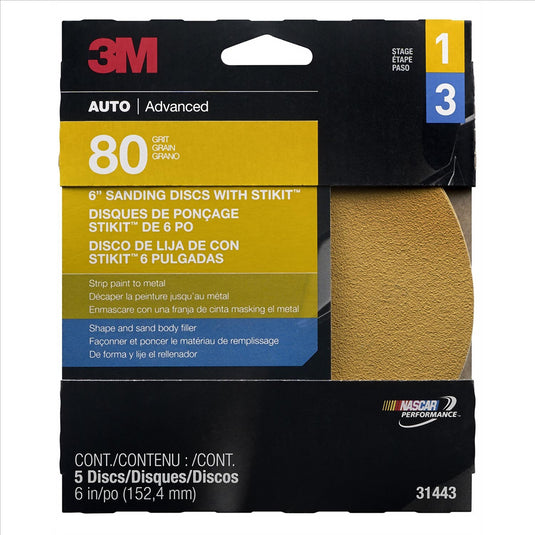 3M DISC ROLLS-GOLD STIKIT 6