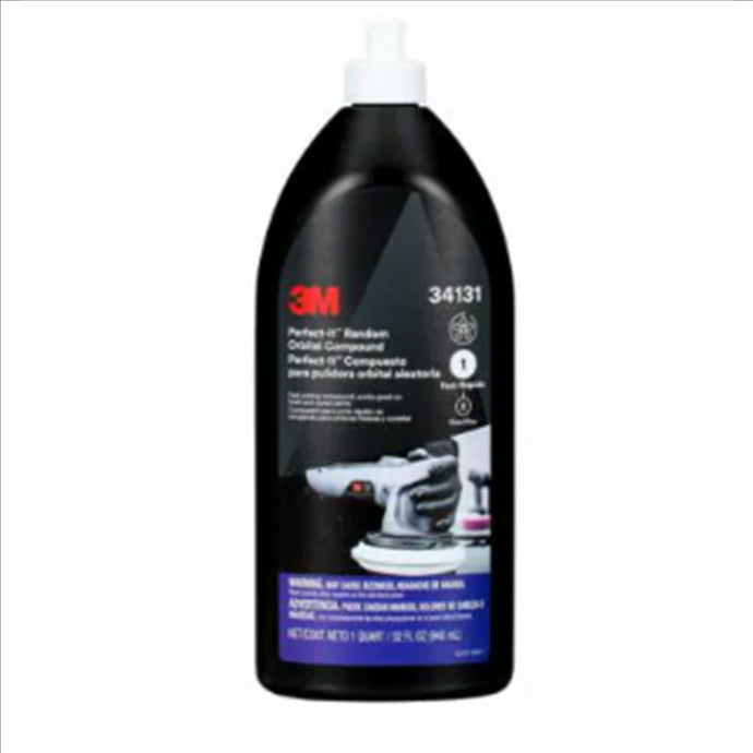 3M™ Perfect-It™ Random Orbital Compound 34131; 1 Quart (32 fl oz/946 mL); 6/Case