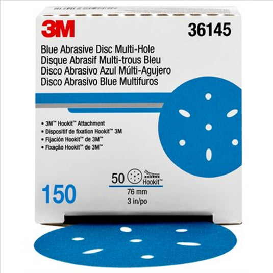 3M 3M Hookit Blue Abrasive Disc Multihole 36145 (4PK)