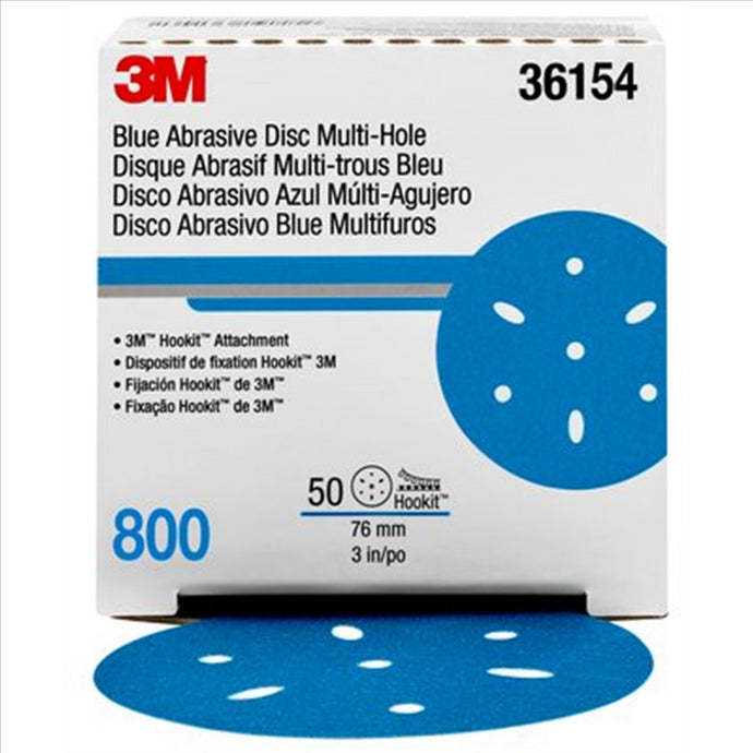 3M 3M Hookit Blue Abrasive Disc Multihole 36154 (4PK)