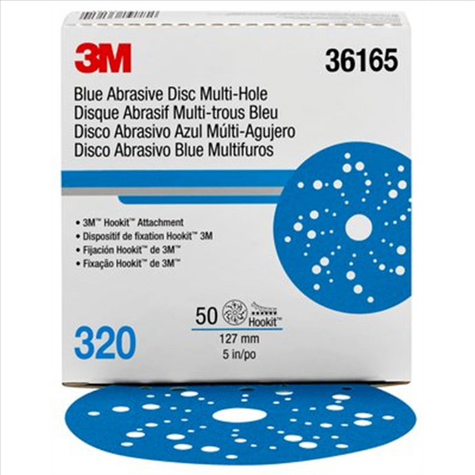 3M 3M Hookit Blue Abrasive Disc Multihole 36165 (4PK)