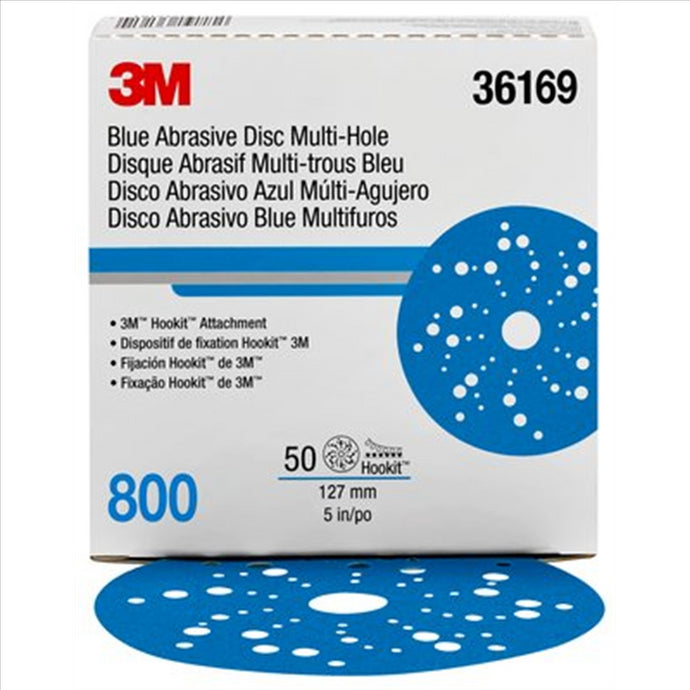 3M 3M Hookit Blue Abrasive Disc Multihole 36169 (4PK)