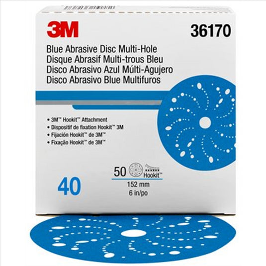 3M 3M Hookit Blue Abrasive Disc Multihole 36170 (4PK)