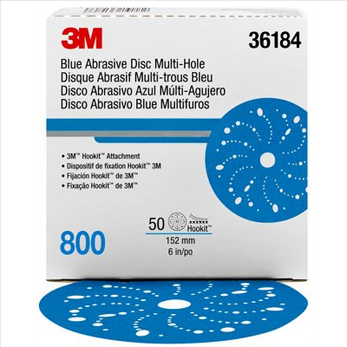 3M 3M Hookit Blue Abrasive Disc Multihole 36184 (4PK)