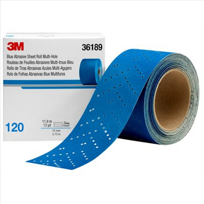 3M 3M Hookit Blue Abrasive Sheet Roll Multihole (4PK)