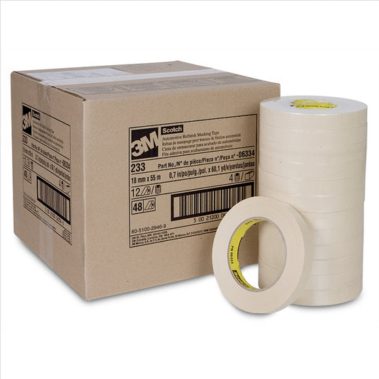 3M MASKING TAPE #233 3/4 X 60YDS 48CS