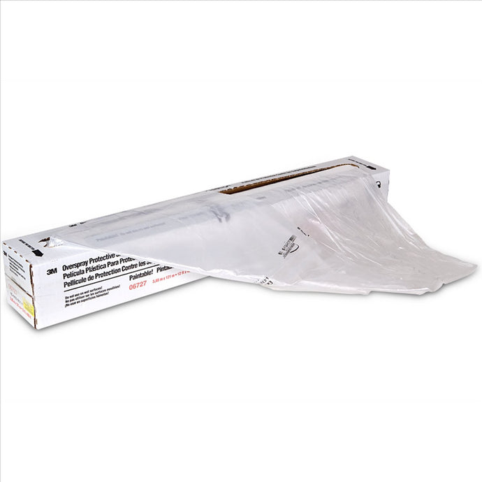 3M OVERSPRAY PROTECTIVE SHEETING 12' X 400FT 1ROLL/CS