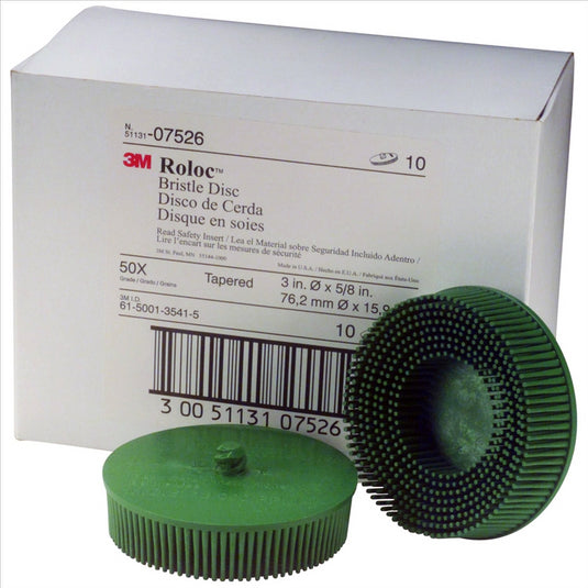 3M DISC ROLOC BRIS 50GR 3"" 10/BOX GREEN