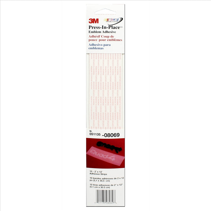 3M EMBLEM ADHESIVE/PRESS-N-PLACE 10pk
