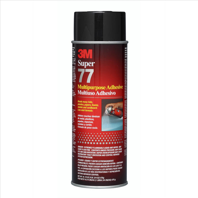 3M Super 77 CA Spray Adhesive; Low VOC; 24 Oz; EACH