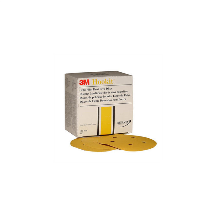 3M GOLD FILM DISCS HOOKIT P180 5IN 100BOX