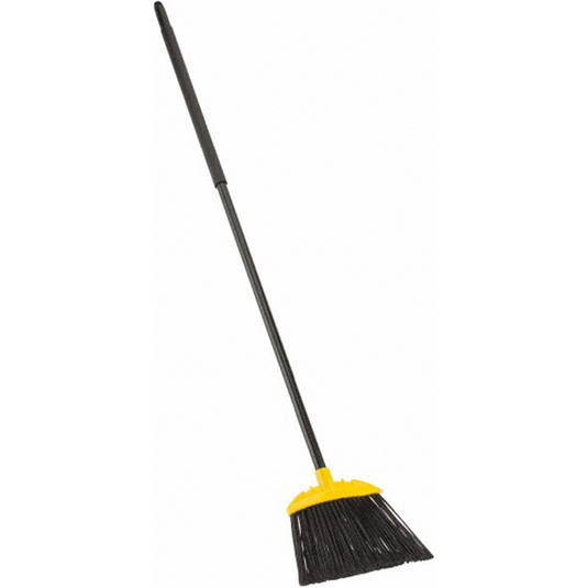 Msc Industrial Supply 10"" Wide; Black Polypropylene Bristles; Metal Handle; Angled Broom