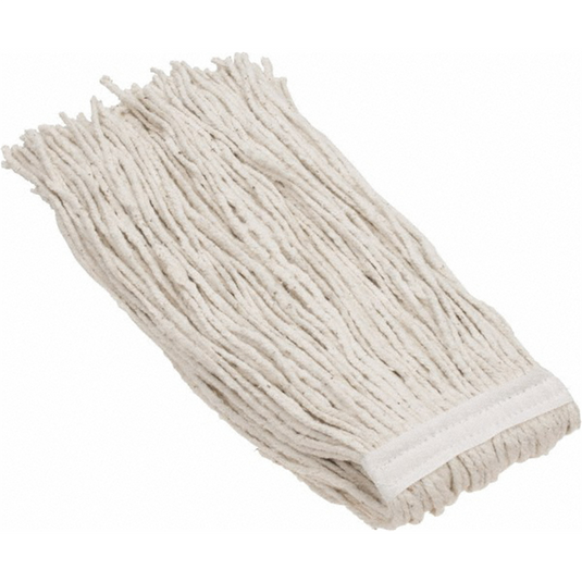 Msc Industrial Supply 1-1/4"" Red Head Band; Large Cotton Cut End Mop Head