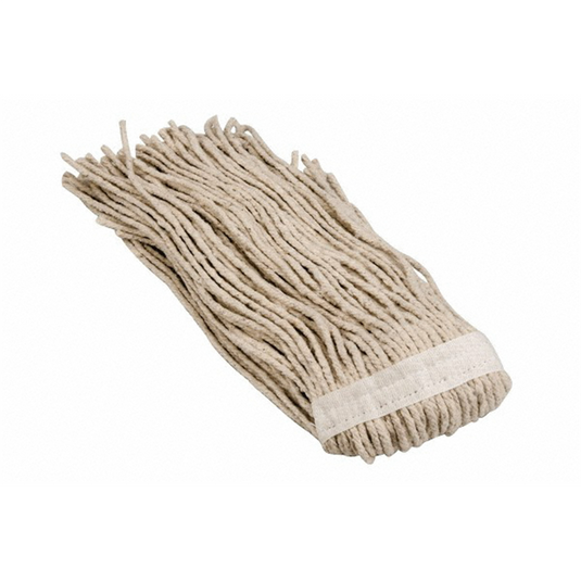 Msc Industrial Supply 5"" Red Head Band; Small Cotton Cut End Mop Head