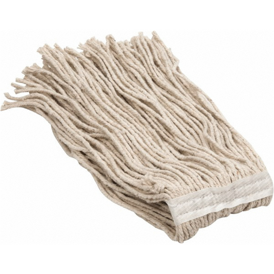 Msc Industrial Supply 5"" Red Head Band; Medium Cotton Cut End Mop Head