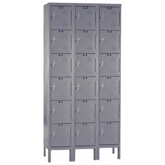 Msc Industrial Supply LOCKERS 18 OPENINGS GRAY