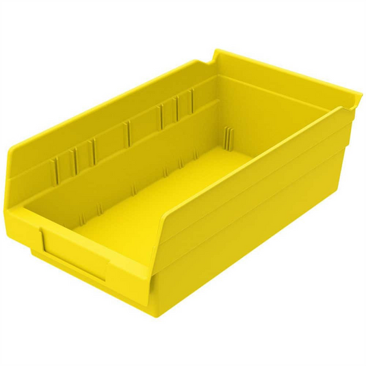 MSC Shelf Bin; Yellow; 4"" H x 11-5/8"" L x 6-5/8"" W