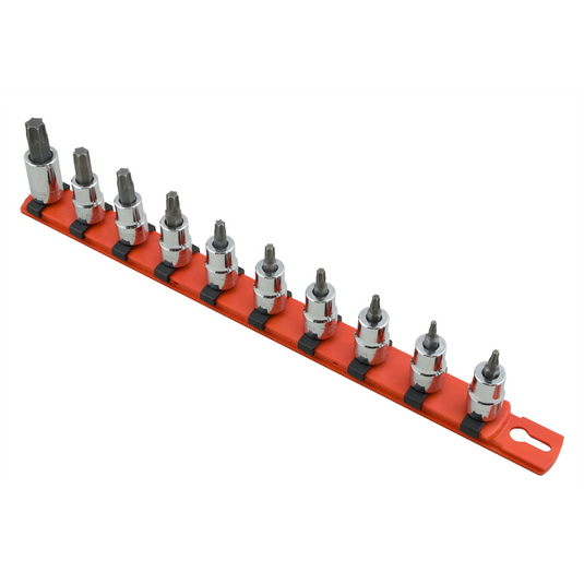 Martin Tools SKT SET 3/8 TORX BIT 10PC Clip