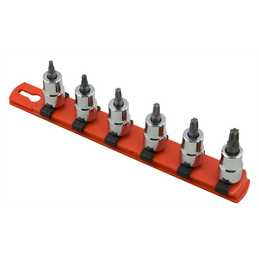 Martin Tools SKT SET 3/8 TORX BIT 6PC Clip