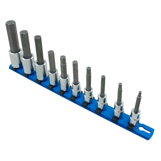 Martin Tools SKT SET 3/8&1/2 HEX BIT 10PC