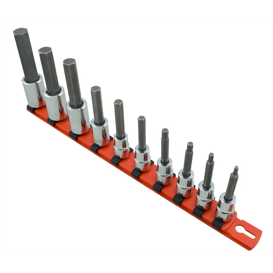 Martin Tools SKT SET 3/8&1/2 HEX BIT 10PC