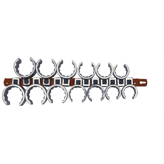 Martin Tools CROWFOOT METRIC SET 3/8"" DRIVE; 13 PC W/ RAIL