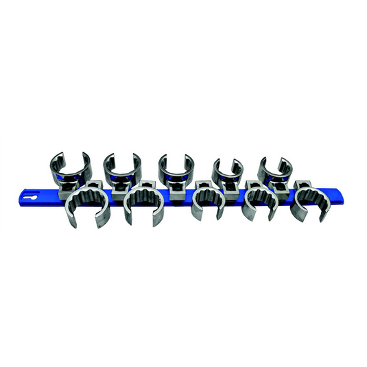 Martin Tools CROWFOOT  METRIC SET; 1/2"" DRIVE 10 PC W/ RAIL