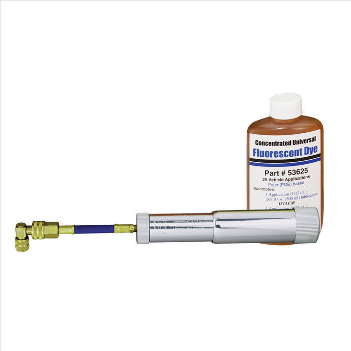 Mastercool REFILLABLE 2OZ ALUMINUM DYE/OIL INJECTION SYSTEM