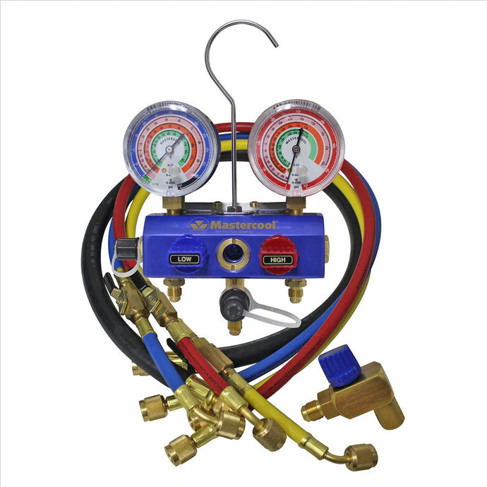Mastercool R410A/R22/R404A 3WAY GAUGE SET 36