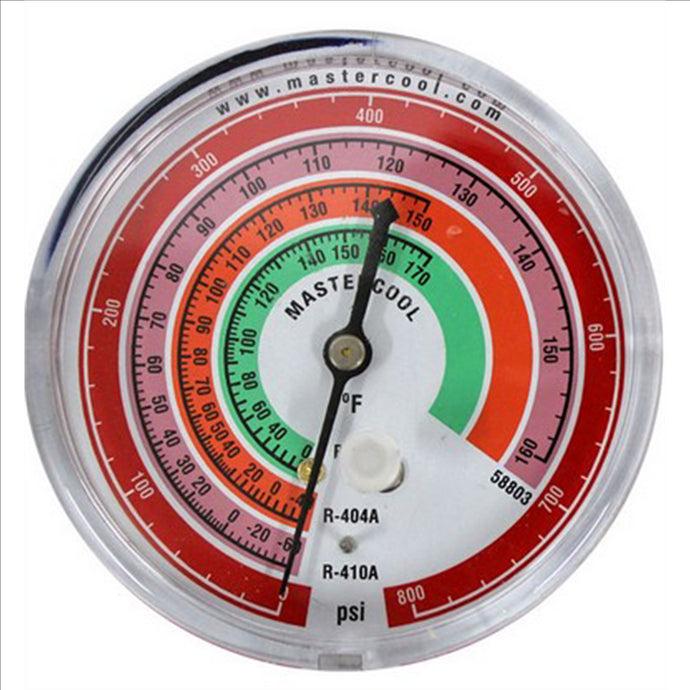 Mastercool R410A; R22; R404A Refrigerant Scale / PSI/?F (High Side)