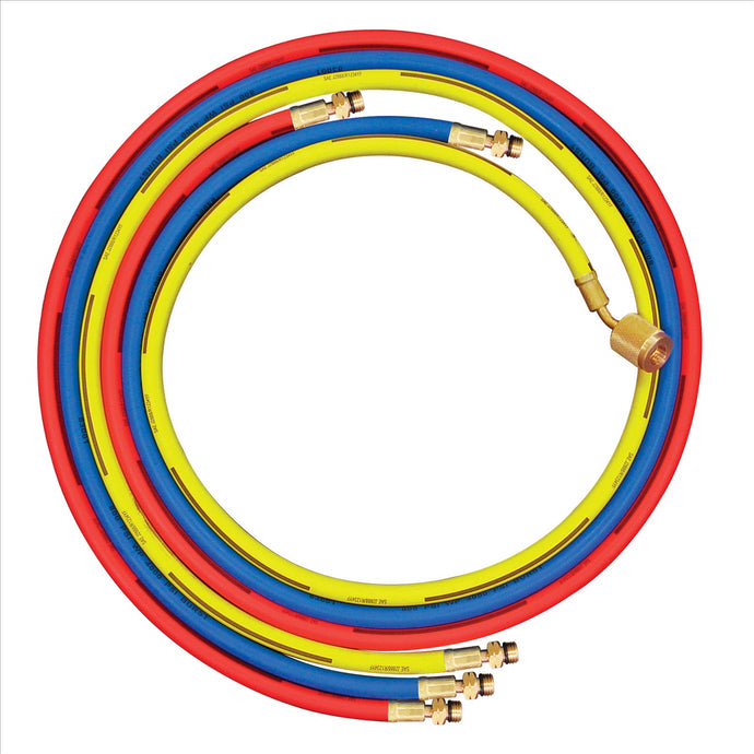 Mastercool R1234yf set of 3 hoses. Red; blue and yellow