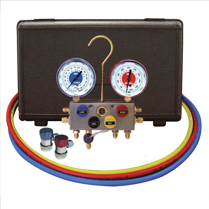 Mastercool R134 4 WAY GAUGE SET