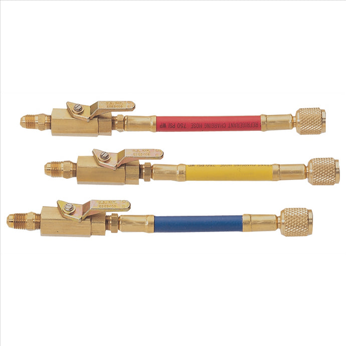 Mastercool ADA SET A/C 3PC MAN S/OFF W/BRS VALV